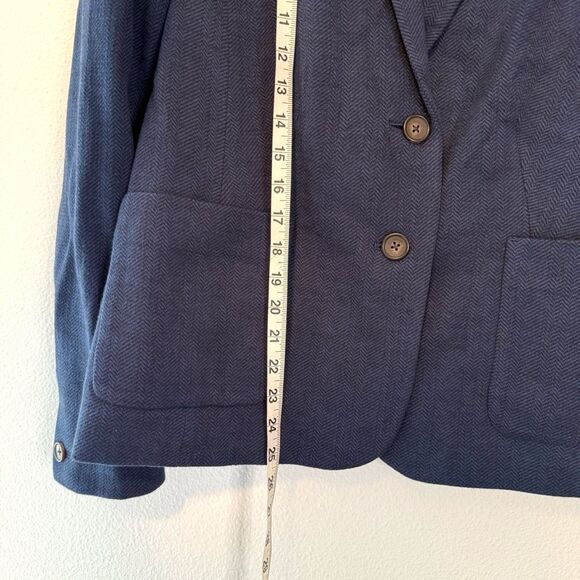 Joules Ellice Jersey Two Button Navy Blazer Size 12 - Picture 2 of 9